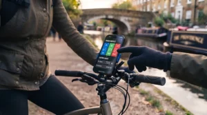 Screen showing custom riding modes and speed restriction options in an e-bike app.