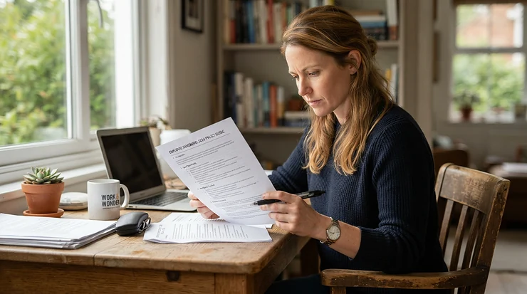 Checking the electric bike five-year frame warranty paperwork before purchasing an e-bike.